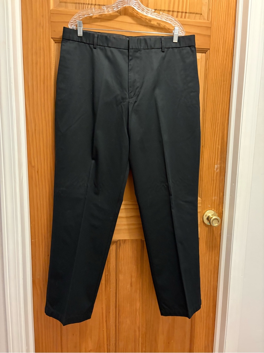 Dockers Black Straight-Leg Dress Pants